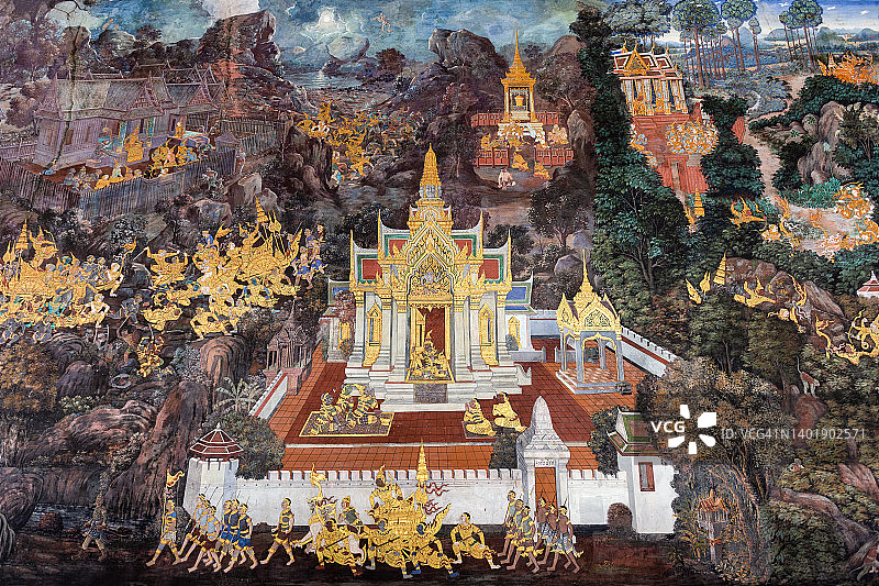 泰国曼谷的玉佛寺图片素材