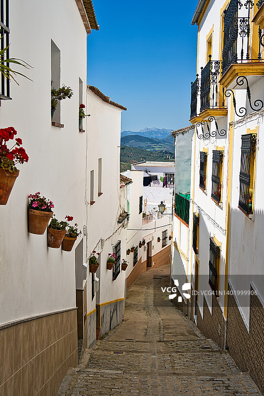 西班牙加的斯省的奥尔韦拉村庄图片素材