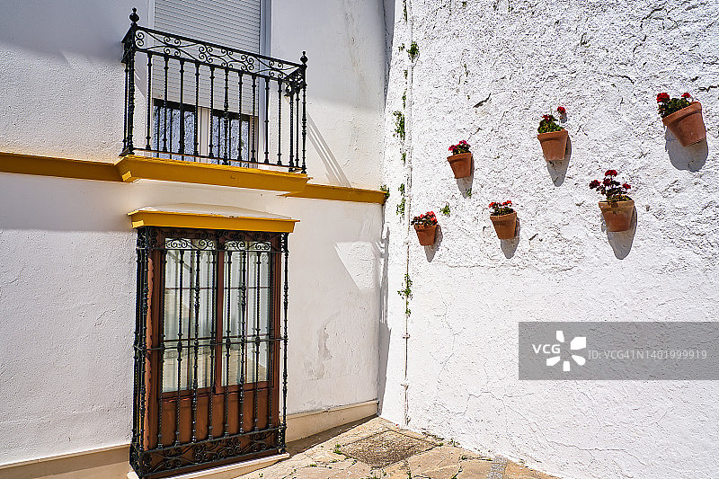 西班牙加的斯省的奥尔韦拉村庄图片素材