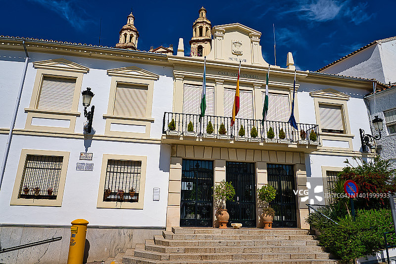 西班牙加的斯省奥尔维拉的市政厅图片素材