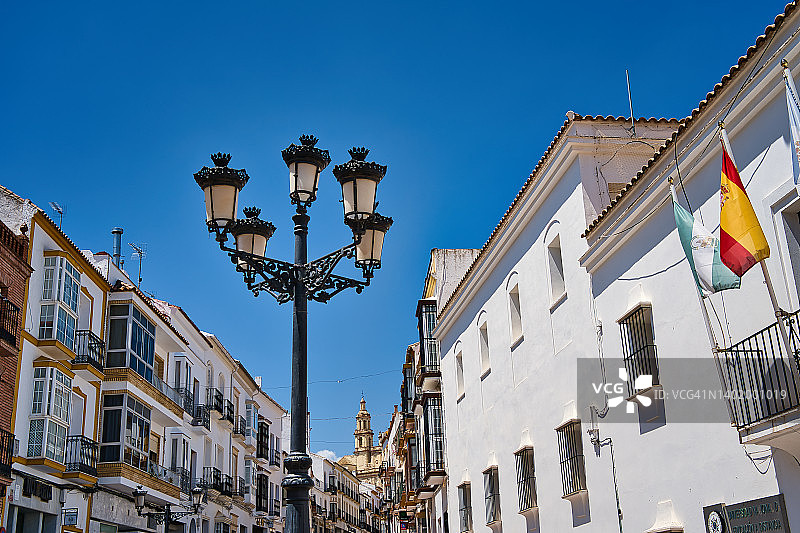 西班牙加的斯省的奥尔韦拉村庄图片素材