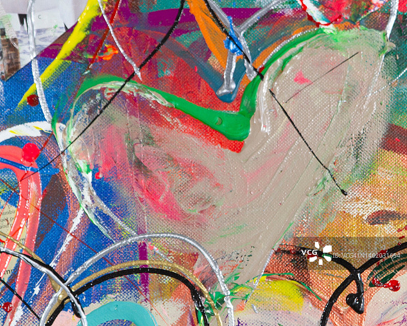 抽象明亮的心形艺术图片素材