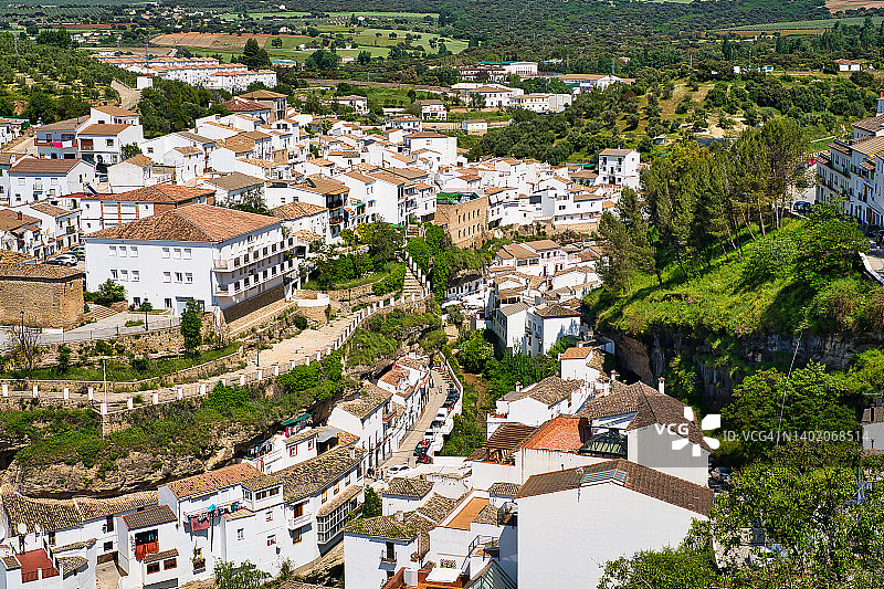 Setenil de las Bodegas - Cádiz省，西班牙图片素材