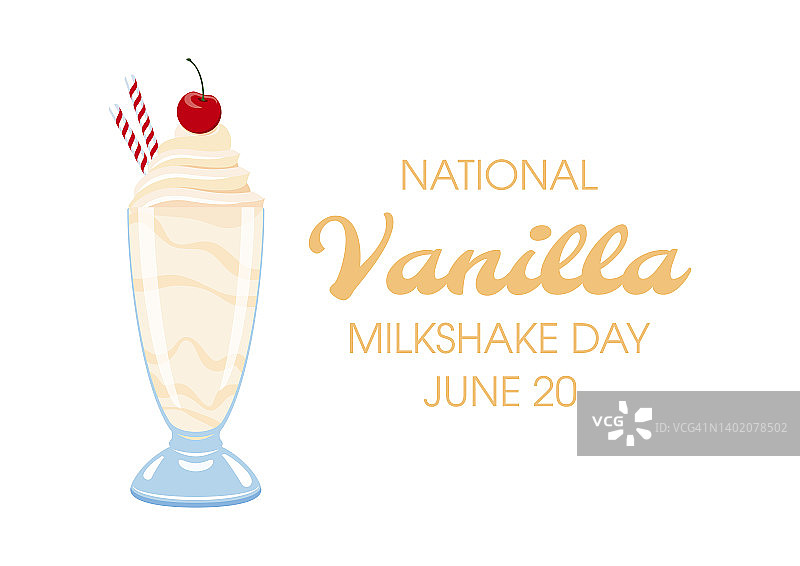 全国香草奶昔日矢量图图片素材