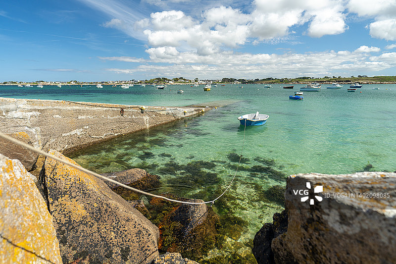 PORTSALL - 布列塔尼的加勒比海夏季海滩假期图片素材