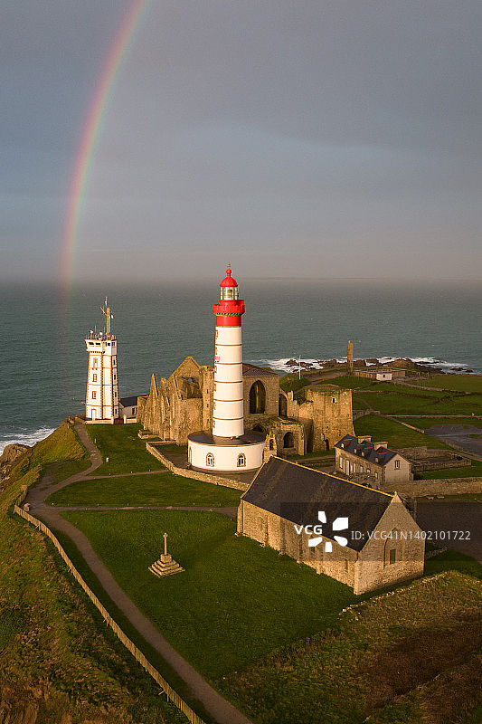 布列塔尼圣马蒂厄角图片素材