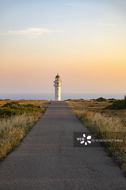 拉莫拉灯塔，福门特拉岛，西班牙图片素材
