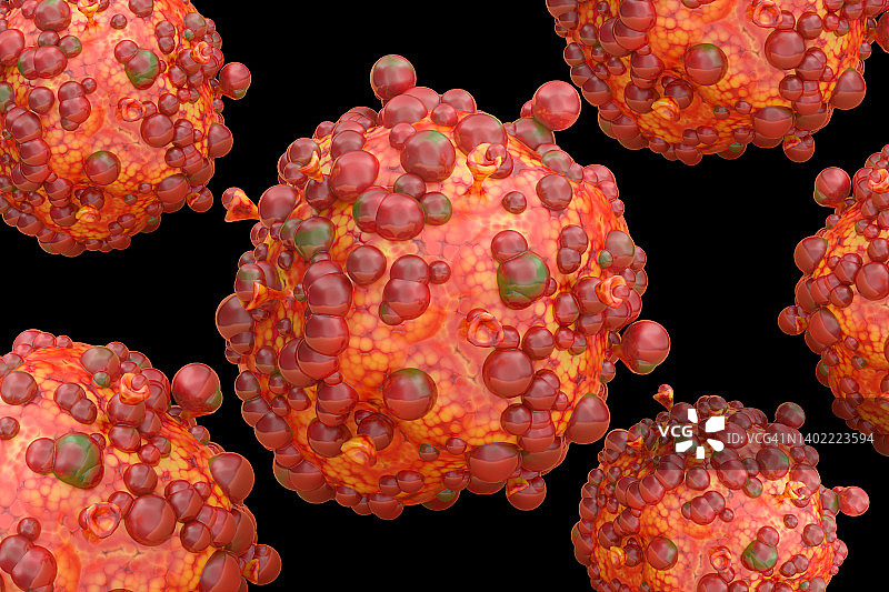 多种猴痘病毒图片素材