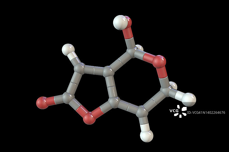棒曲霉素分子结构示意图图片素材