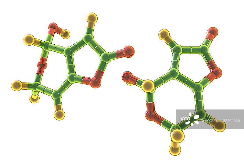 棒曲霉素分子结构示意图图片素材