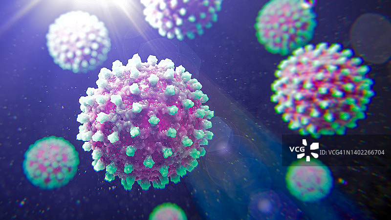 乙型肝炎病毒颗粒，图示图片素材