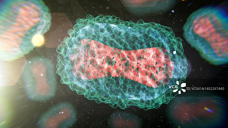 猴痘病毒插图图片素材
