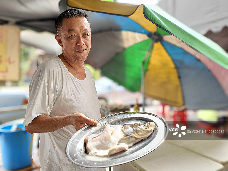 成功的餐馆老板图片素材