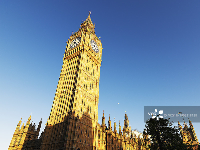 伦敦大本钟日落景色图片素材
