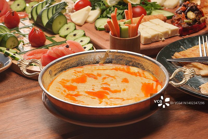 Kuymak - Muhlama - Mihlama - 土耳其传统油炸奶酪-土耳其早餐图片素材