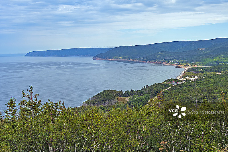 沿海高地全景图图片素材