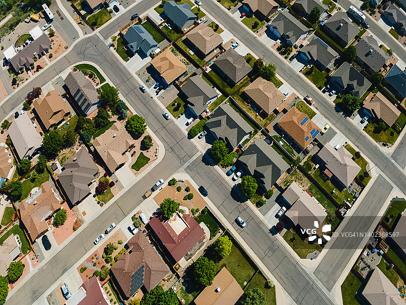 美国科罗拉多州西部住宅区春季摄影系列图片素材