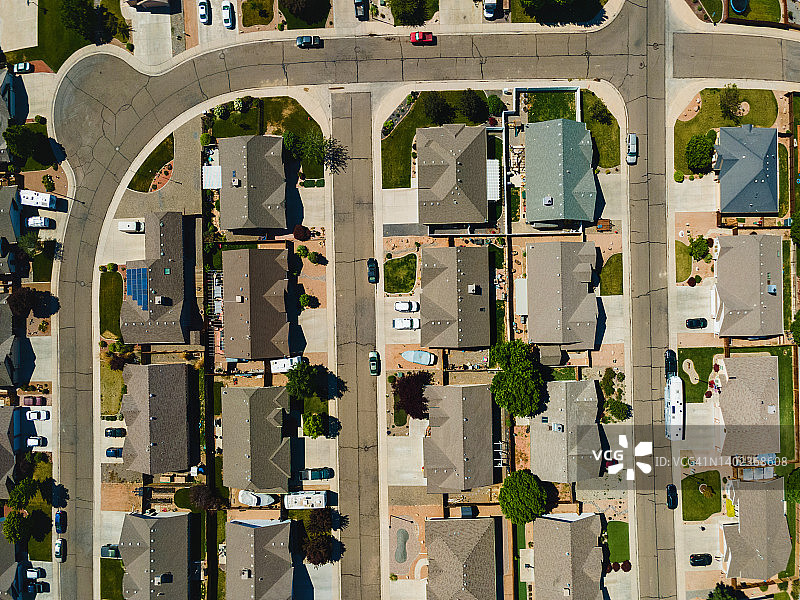 美国科罗拉多州西部住宅区春季摄影系列图片素材