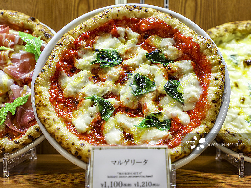 玛格丽特披萨食品模型图片素材