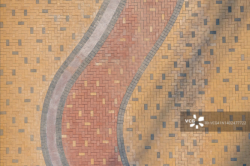 空旷道路鸟瞰图图片素材