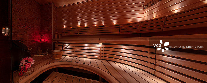 现代桑拿房（库存照片）图片素材