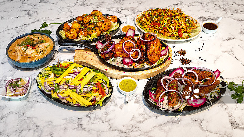 美食的铺展图片素材