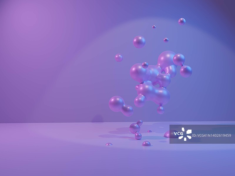 流动变形球体抽象3D模板图片素材