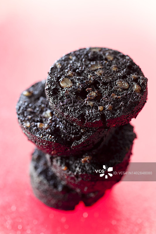 炸血布丁片图片素材