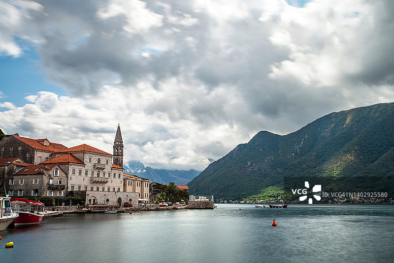 黑山科托尔湾佩拉斯特古镇图片素材