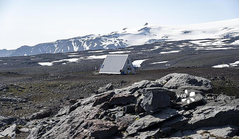 索斯莫克自然保护区Baldvinsskali山间小屋图片素材