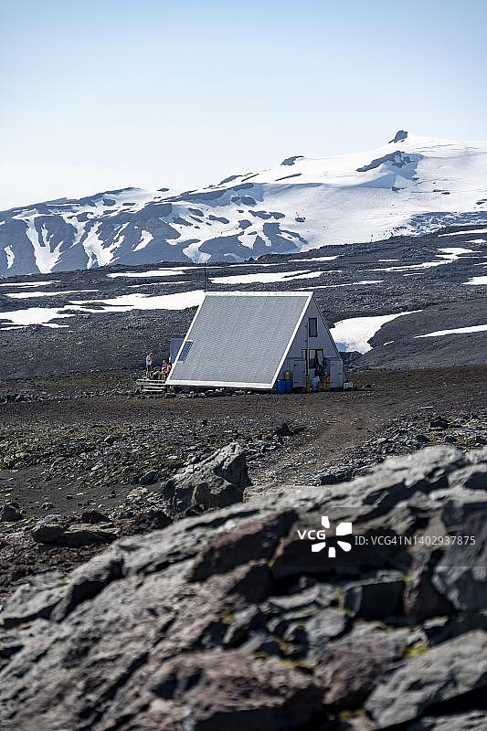 索斯莫克自然保护区Baldvinsskali山间小屋图片素材
