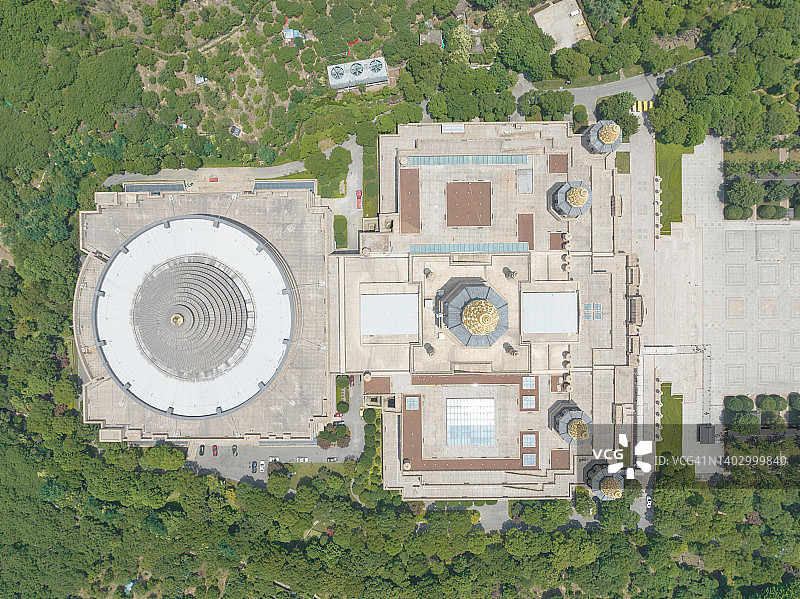 灵山大佛景区梵宫屋顶图片素材