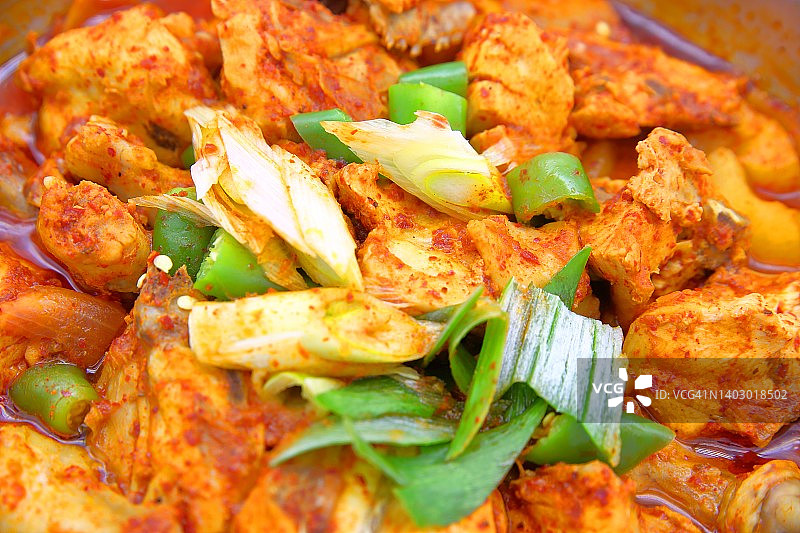 香辣红烧鸡图片素材