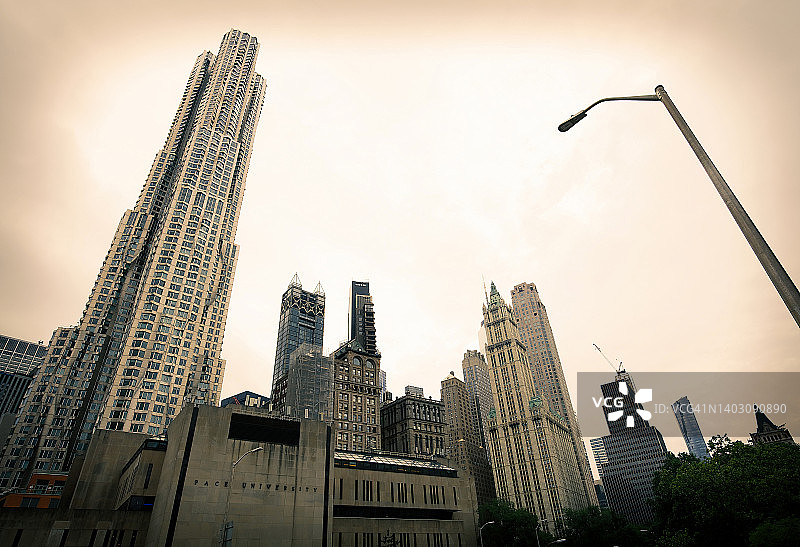 曼哈顿下东区天际线图片素材