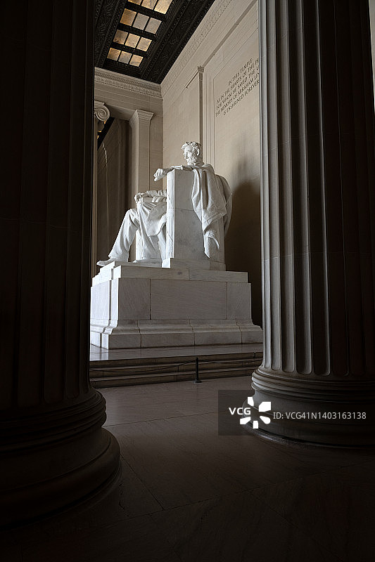 林肯纪念雕像图片素材
