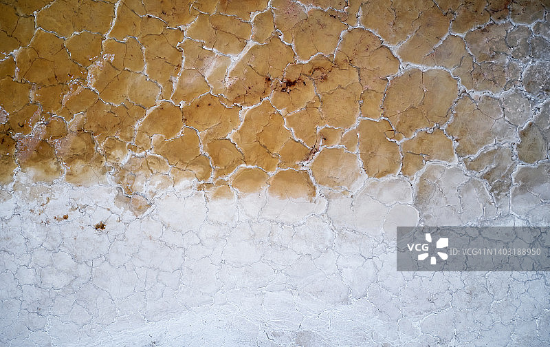 盐滩与嗜盐菌的抽象全景图片素材