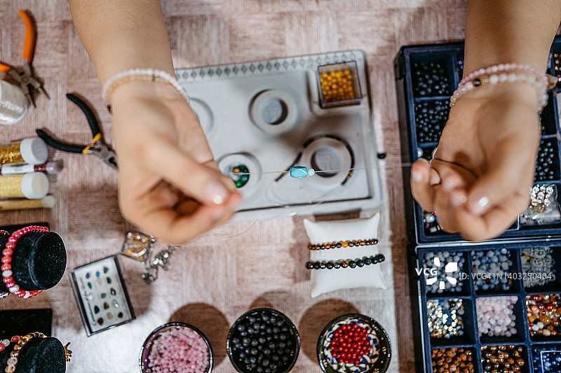 串珠珠宝制作图片素材