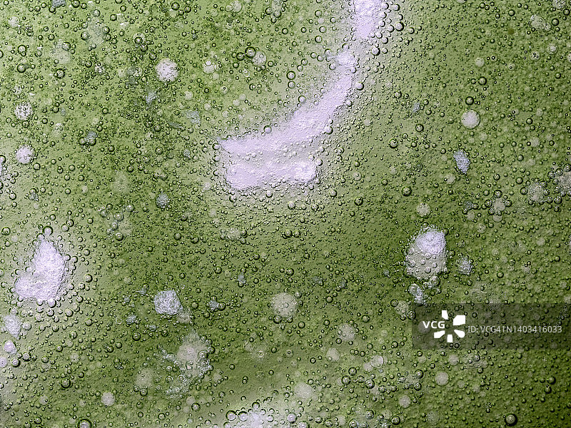 绿色液体气泡图片素材