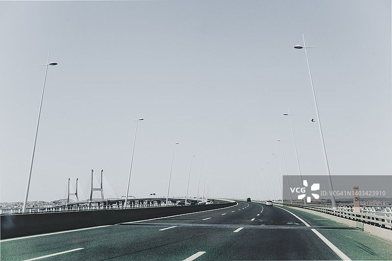葡萄牙里斯本空旷公路背景图片素材