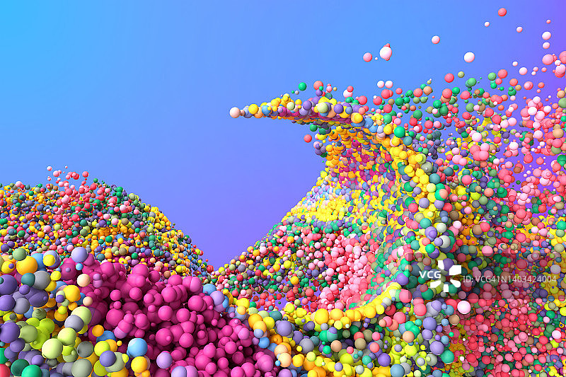 3D渲染：动态粒子图片素材