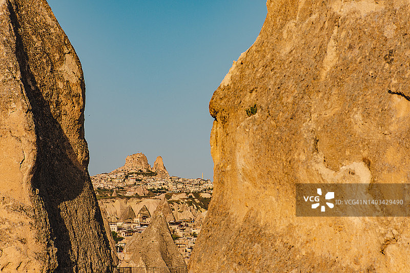 从远处看格雷梅和于希萨尔图片素材