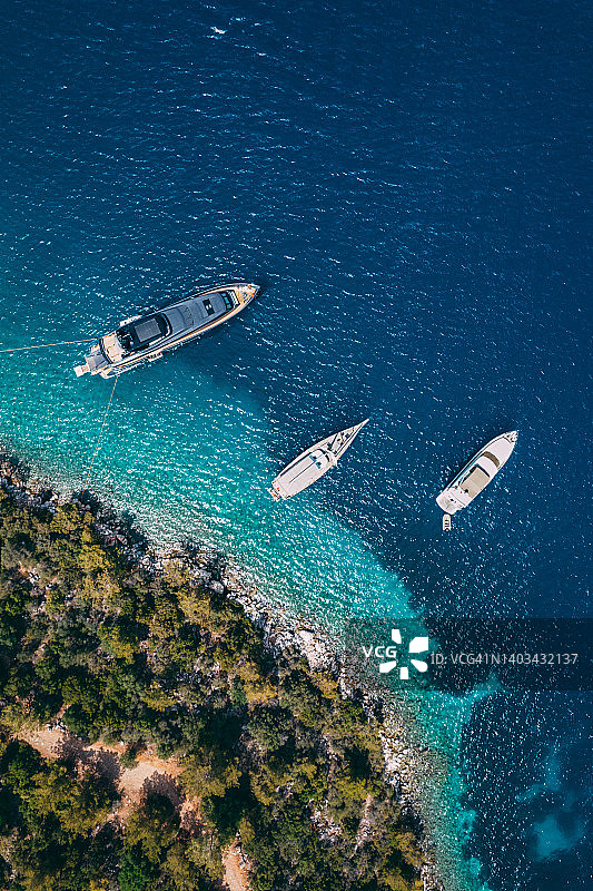 土耳其美丽海岸线航拍图片素材