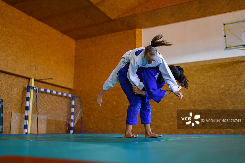 柔道训练图片素材