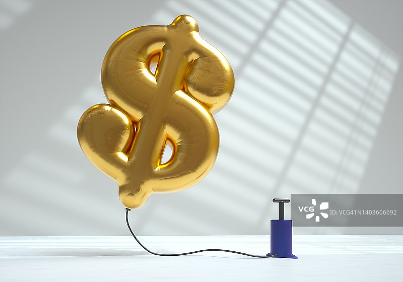 充气气球美元符号图片素材