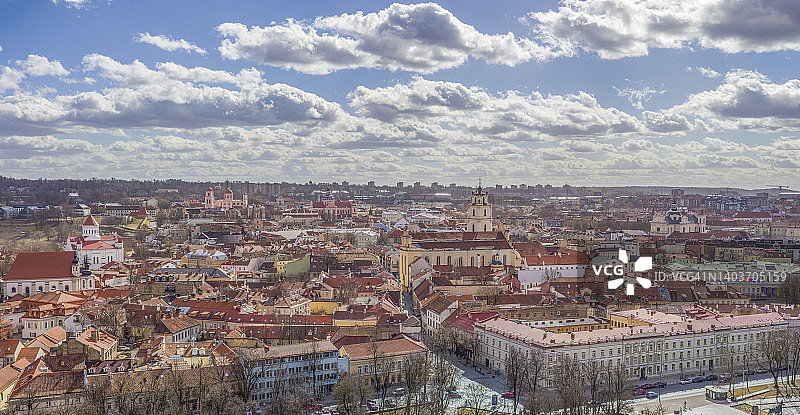 维尔纽斯城市全景图片素材
