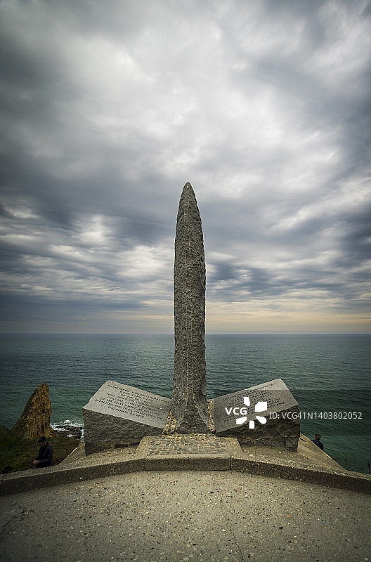 法国诺曼底奥克角D日遗址图片素材