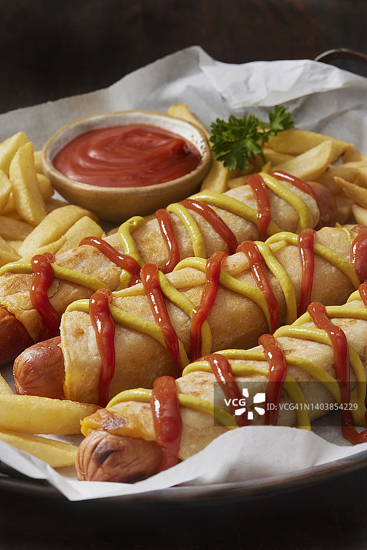 多料墨西哥卷饼热狗图片素材