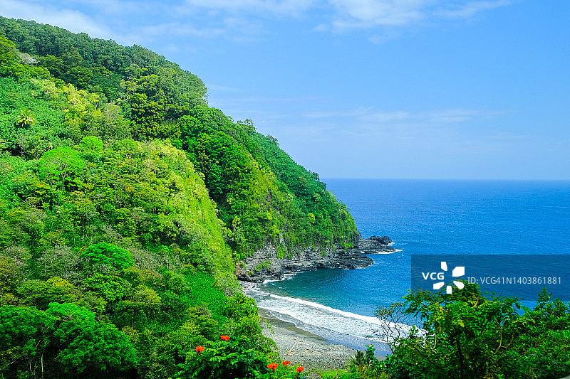 哈纳公路风景驾驶之旅—美国夏威夷毛伊岛图片素材