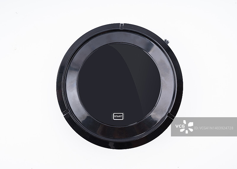 白色背景上的扫地机器人图片素材