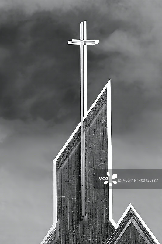 尖塔双重曝光图片素材